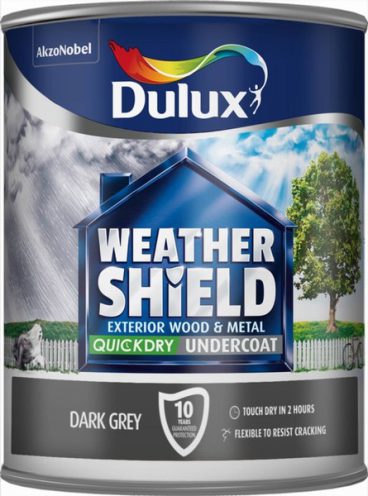Dulux – Weathershield – Quick Dry Undercoat – Dark Grey – 750ml