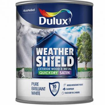 Dulux – Weathershield – Quick Dry Satin – White – 750ml