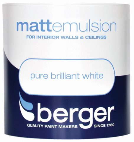Berger - Matt Emulsion Brilliant White 1L
