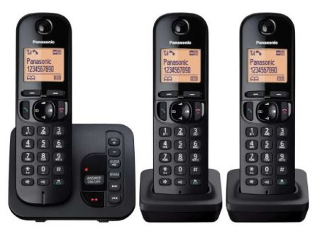 Panasonic - Nuisance Control Docked Telephone - Trio