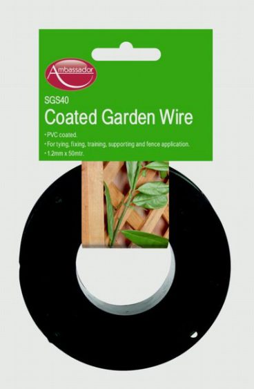 GARDEN WIRE GREEN PVC COATED 1.2MM X 100M