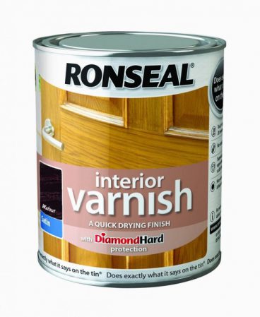 Ronseal Interior Varnish Satin – Walnut 250ml