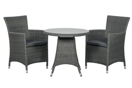 A.Mir - Paris Bistro Set 2 Chairs 1 Table