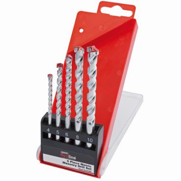 DRILL BIT SET MASONRY 5 PCE REDLINE