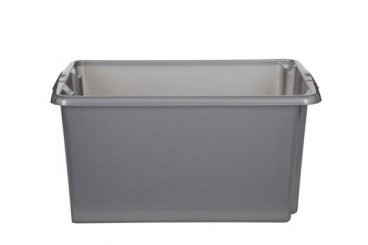 Whitefurze – Storage Box Silver 14L