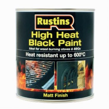 Rustins – High Heat Matt Black Paint 250ml