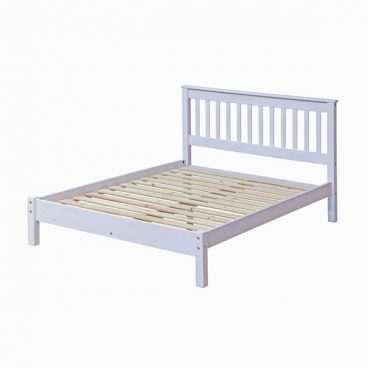 CORONA WHITE BEDSTEAD 4’6″
