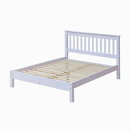 CORONA WHITE BEDSTEAD 4'6"