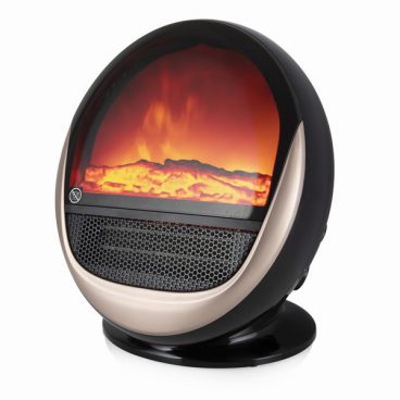 Warmlite 1.5KW Ceramic Flame Effect Fan Heater in Black and Rose