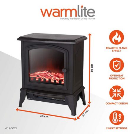 Warmlite - Mini Electric Stove 2kW - Image 2