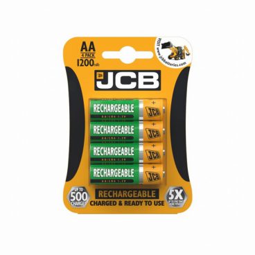 JCB – AA Rechargable Battery – 4 Pack