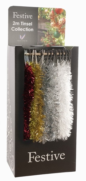 Festive – Tinsel Gold/Red/Silver/White 2M