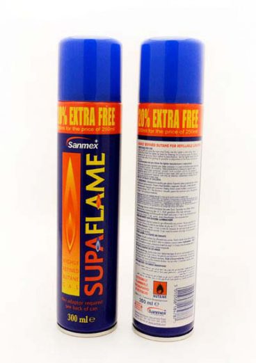 SupaFlame – Butane Lighter Gas Refill 250ml