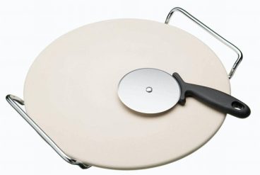 mica06/26 PIZZA STONE SET ITALIAN 12″ + CUTTER