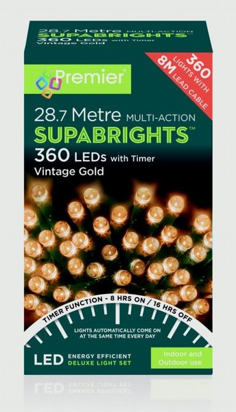 Premier – 360 LED SupaBrights Gold 28.7M