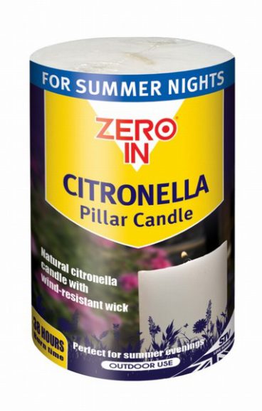 ZeroIn – Citronella Pillar Candle