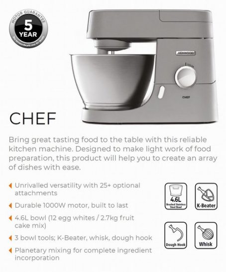 Kenwood - Stand Mixer - KVC3100S - Image 2