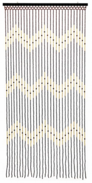 JVL – Bamboo Beaded Door Curtain Tuscany