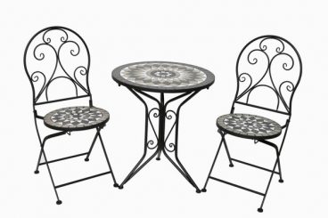 SupaGarden – Ceramic Bistro Set Ash