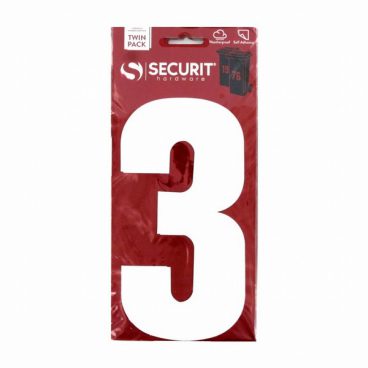 STICKY NUMBER WHITE – 3 LARGE