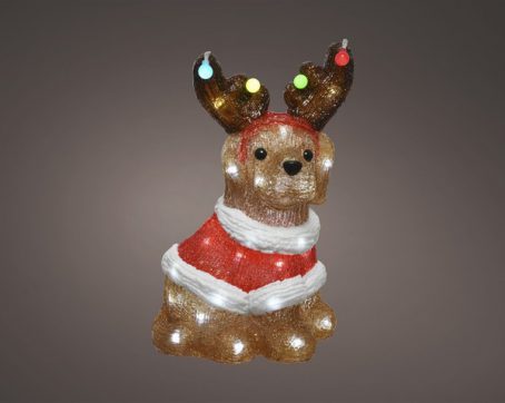 Kaemingk - LED Acrylic Christmas Dog 34cm