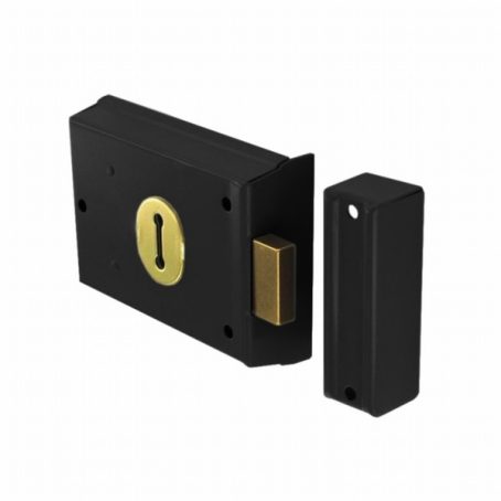 SECURIT S1844 RIM LOCK DOUBLE HANDED BLACK