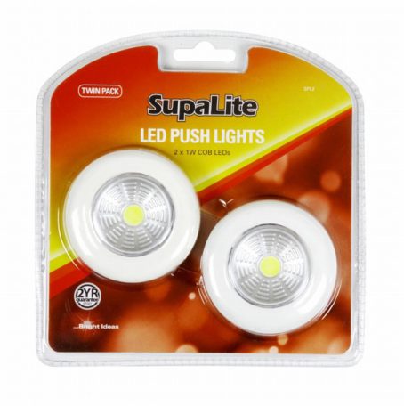SupaLight - LED Push Light 2Pack