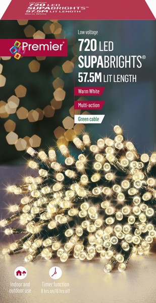 Premier – 720 LED SupaBrights Warm 57.5M
