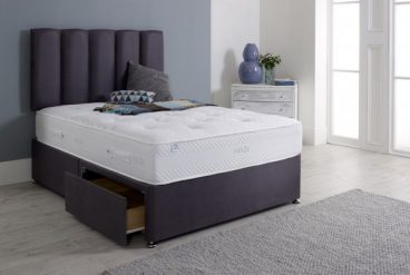 HELIX TRANQUILITY KING MATTRESS, 2 DRAWER BASE, CLASSIC HEAD