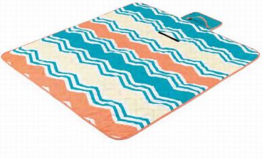 CAMPING RUG PICNIC RUG ZIGZAG 135x120CM