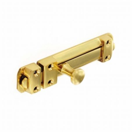 SECURIT S2540 DOOR BOLT BRASS H/D 150MM