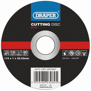 METAL CUTTING DISC FLAT 115MM