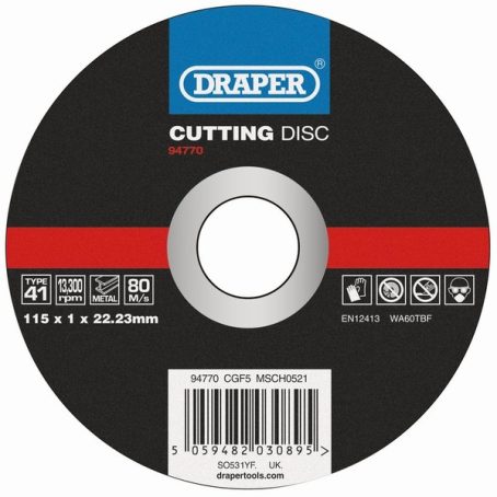 METAL CUTTING DISC FLAT 115MM