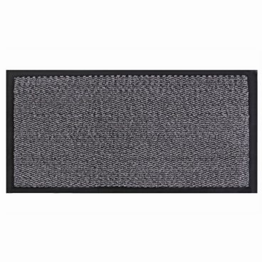 DOORMAT JVL BARRIER COMMODORE RUNNER GREY/BLACK 80X140CM