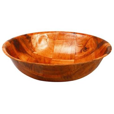 WOVEN WOOD BOWL 30CM 12IN