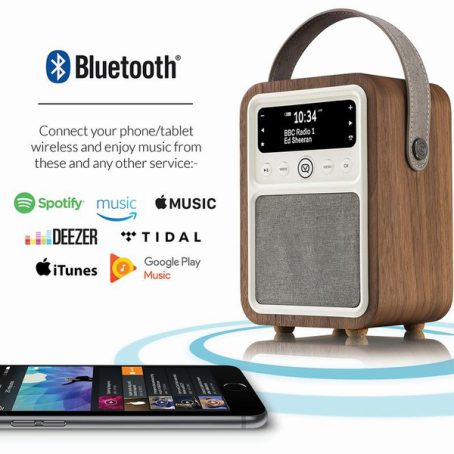 Monty DAB Radio Walnut - Image 2