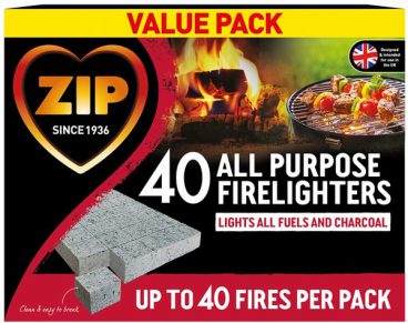 Zip – High Performance Firelighters 40 Pack (3 FOR £8)
