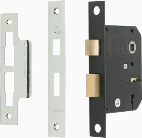 STERLING 3 LEVER SASHLOCK NICKLE 3IN