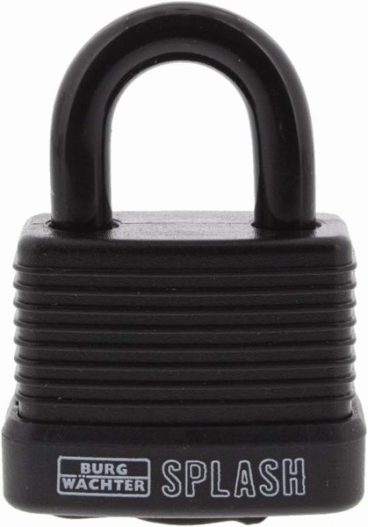 PADLOCK BURG WEATHER RESISTANT 48MM BLACK