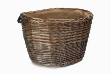 ANTIQUE WASH LARGE OVAL BASKET b/s