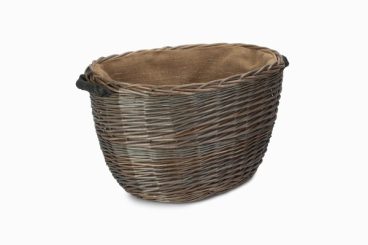 ANTIQUE WASH MEDIUM OVAL BASKET b/s
