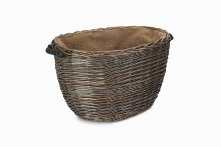 ANTIQUE WASH MEDIUM OVAL BASKET b/s