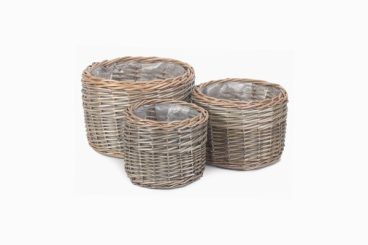 ANTIQUE WASH PLANTER ROUND LARGE