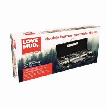 BBQ GAS CAMPING STOVE & GRILL DOUBLE BURNER (2023)