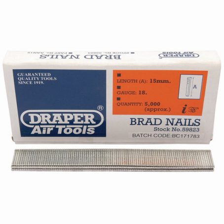DRAPER BRAD NAILS 15MM