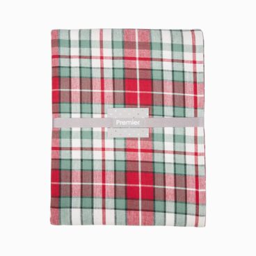 XMAS TABLE CLOTH TARTAN 2MX 1.3M
