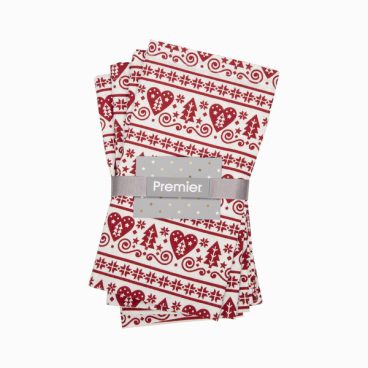 XMAS NAPKINS NORDIC PK4