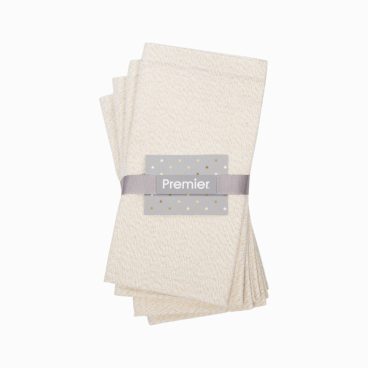 XMAS NAPKINS GLITTER GOLD PK4