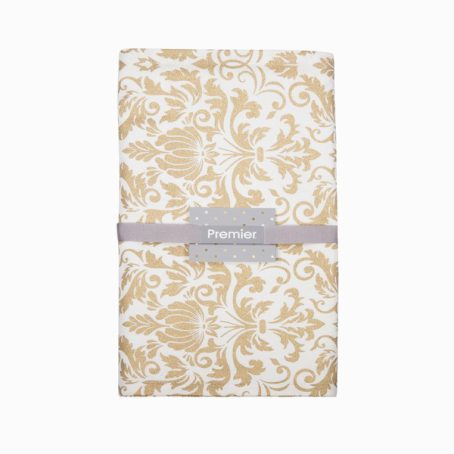 XMAS RUNNER CLOTH GLITTER GOLD 2M