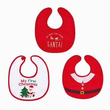 BABY CHRISTMAS BIB SANTA